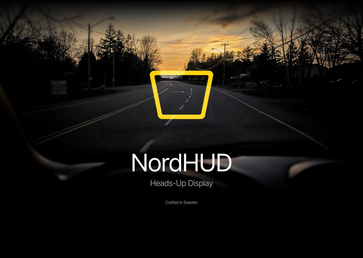 brand material for NordHUD, a HUD concept app